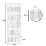 15 Pockets Waterproof Hanging Over The Door Organizer For Accessories Storage