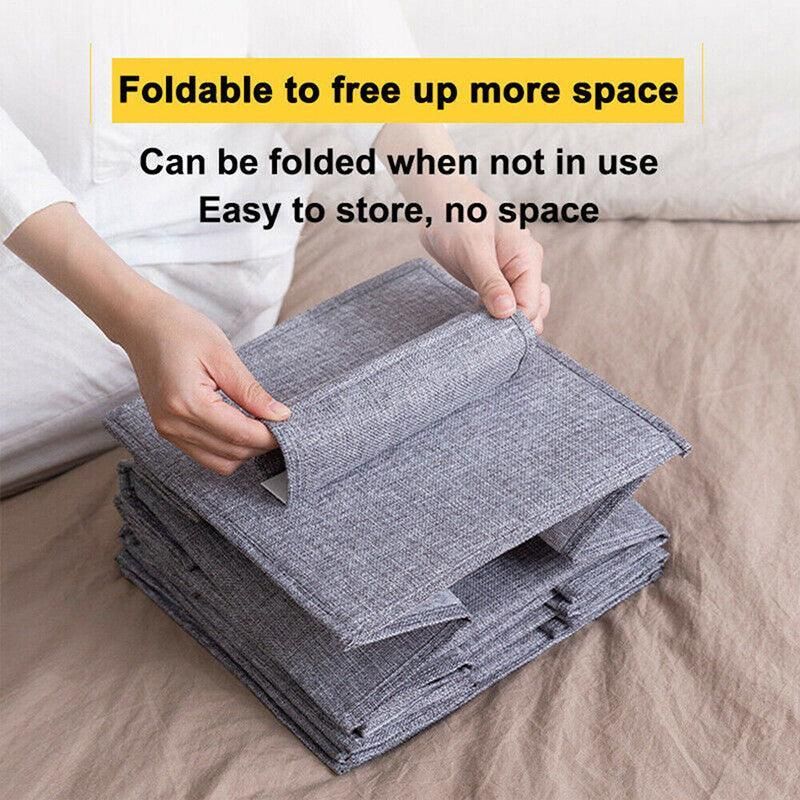 3/4/5 Tier Hanging Closet Organizer Fabric Storage Shelves for Wardrobe and Shoes - 4 Tier