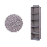 3/4/5 Tier Hanging Closet Organizer Fabric Storage Shelves for Wardrobe and Shoes - 5 Tier - Extra Image