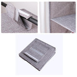 3/4/5 Tier Hanging Closet Organizer Fabric Storage Shelves for Wardrobe and Shoes - 5 Tier - Side View