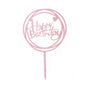 Happy Birthday Acrylic Cake Topper Cake Decoration Golden Silver Party - P24