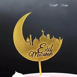 Happy Birthday Acrylic Cake Topper Cake Decoration Golden Silver Party - Silver-Bicircle Birthday - Side View
