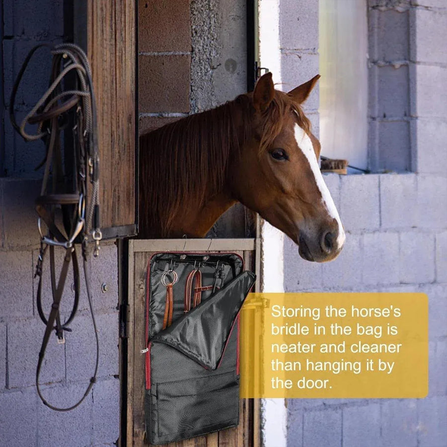 Horse Tack Carry Bag Bridle Halter Bag Pouch Storage Bag Portable Equestrian