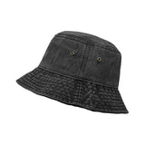 Unisex Men Women Washed Cotton Outdoor Camping Sports Bucket Hats Fisherman Hat