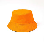 9 Colours Unisex Sun Bucket Hat Perfect for Outdoor Adventures - Orange