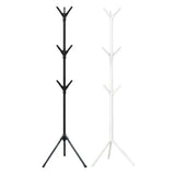 6Hooks Coat Stand Rack Clothes Hanger Hat Tree Jacket Umbrella Storage Organizer - Black - Side View