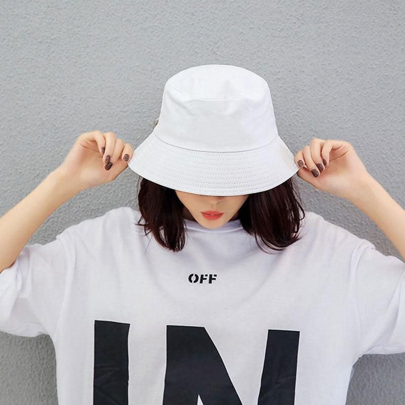 9 Colours Unisex Sun Bucket Hat Perfect for Outdoor Adventures - Yellow
