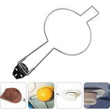 Car Hat Holder Spring Loaded Rack for Akubra Hard Hat Riding Helmet Storage - Top-Down View