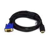 Hdmi Male To Vga Male Cable Adapter Monitor Lead Hd 15Pin 1080P Converter Laptop - Close-Up Angle