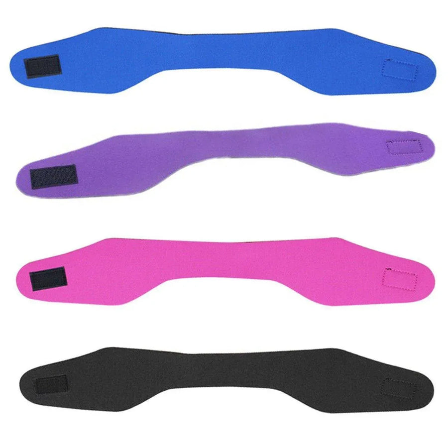 Adjustable Waterproof Swimming Headband for Ear Protection Unisex Diving Use - Purple-M