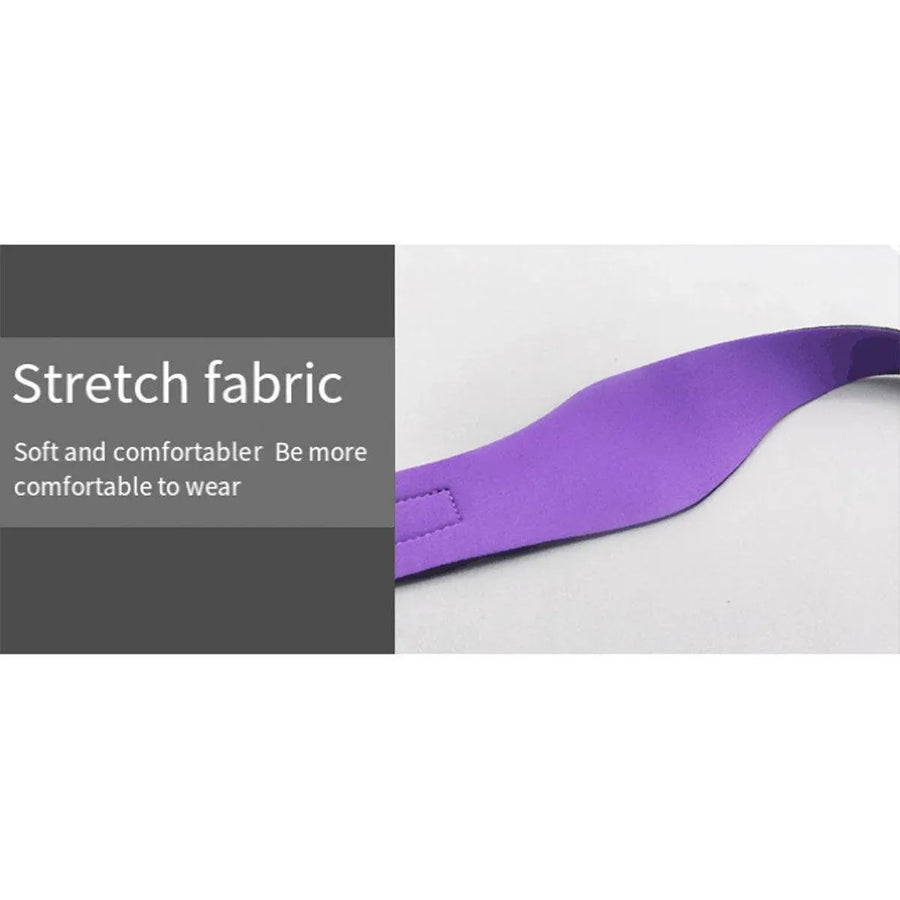 Adjustable Waterproof Swimming Headband for Ear Protection Unisex Diving Use - Purple-M