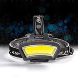 100000Lm USB Rechargeable COB+LED Headlamp Torch for Work