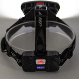 100000Lm USB Rechargeable COB+LED Headlamp Torch for Work - Low Angle