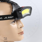 100000Lm USB Rechargeable COB+LED Headlamp Torch for Work