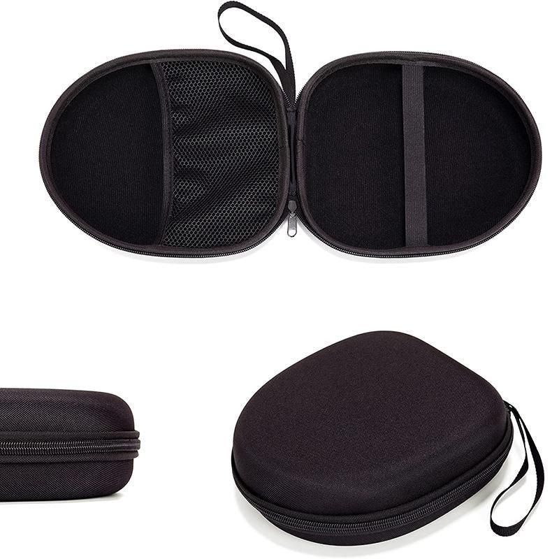 Earphone Case Headset Hard Carrying Box Headphone Storage Bag Black Universal