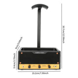 Vintage Speaker Shaped Headphone Stand Holder with Storage Box - Side View