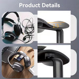 Vintage Speaker Shaped Headphone Stand Holder with Storage Box - Close-Up Angle