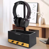 Vintage Speaker Shaped Headphone Stand Holder with Storage Box - Extra Image