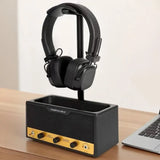 Vintage Speaker Shaped Headphone Stand Holder with Storage Box - Extra Image