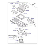 Replacement Motor For IX45 SONATA TUCSON Compatible with Hyundai Kia models2013