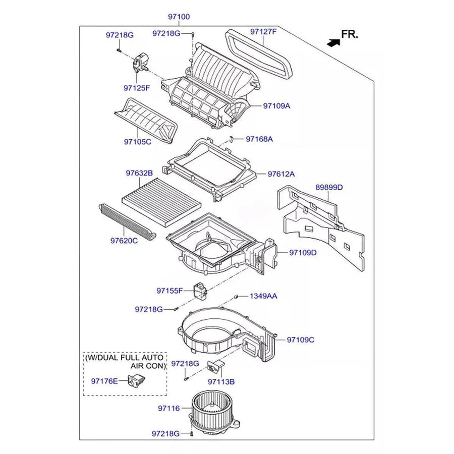 Replacement Motor For IX45 SONATA TUCSON Compatible with Hyundai Kia models2013