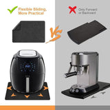 Non Slip Heat Resistant Kitchen Mat for Air Fryer Coffee Maker Toaster 30x45cm - Top-Down View