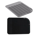 Hair Styling Tools Heat Resistant Mat for Curling Iron Flat Iron Straightener Pad - Black