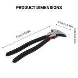 Multi Functional Fence Pliers Carbon Steel for Wire Cutting Bending - Side View