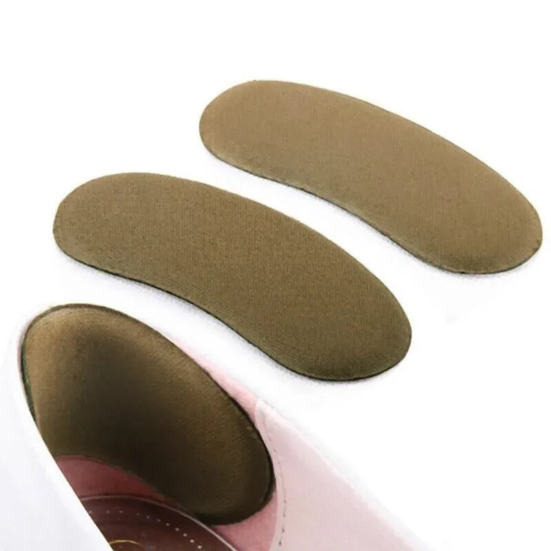 5 Pairs Sticky Fabric Shoe Pads Cushion Liner Grips Back Heel Inserts Insoles