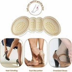 1Pair Thin Heel Insole Heel Protectors Heel Pads Shoe Liner Shoe Inserts Heel Grip - Black