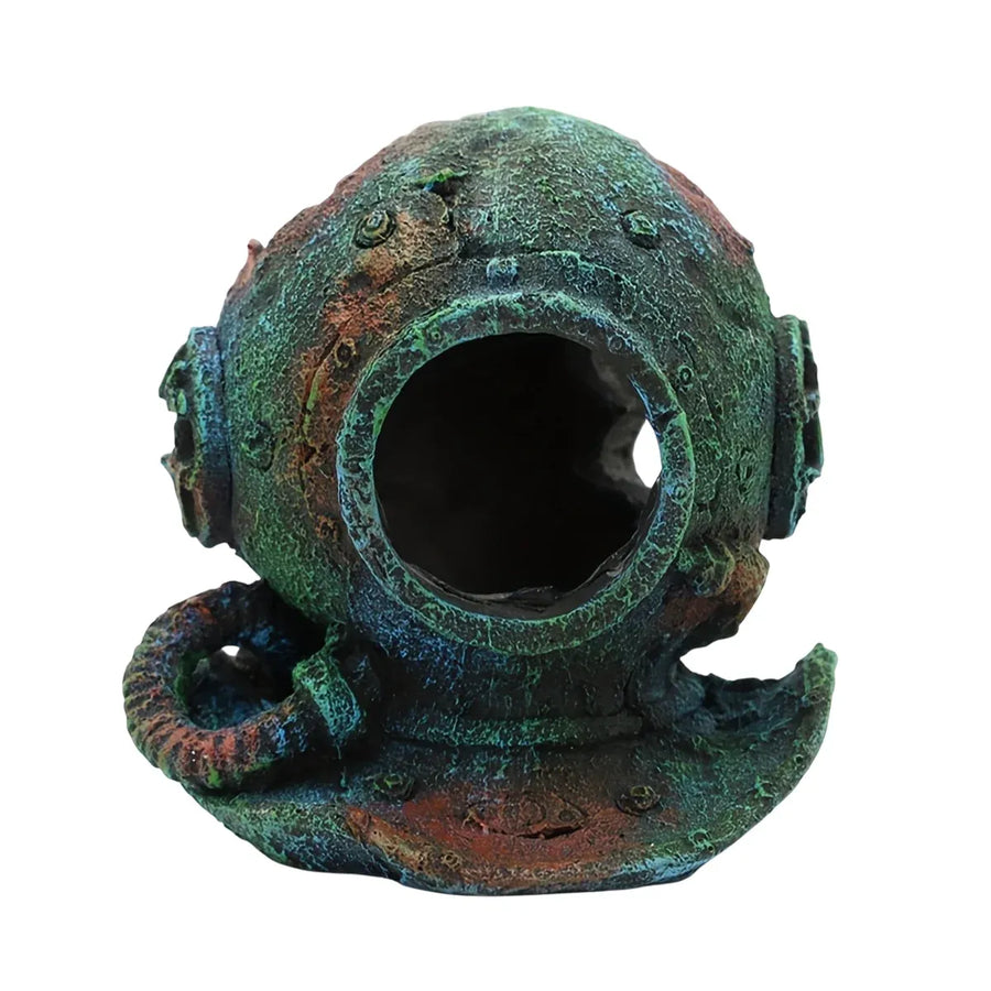 Diving Helmet Decoration Aquarium Ornament Fish Tank Landscape House Decor
