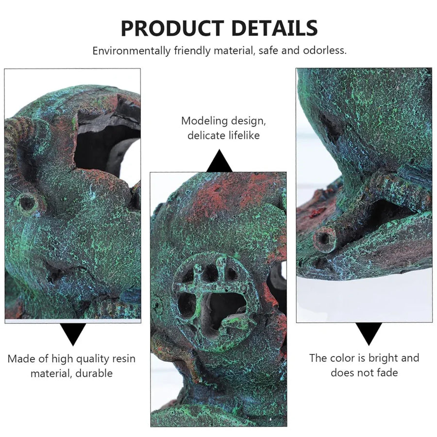 Diving Helmet Decoration Aquarium Ornament Fish Tank Landscape House Decor