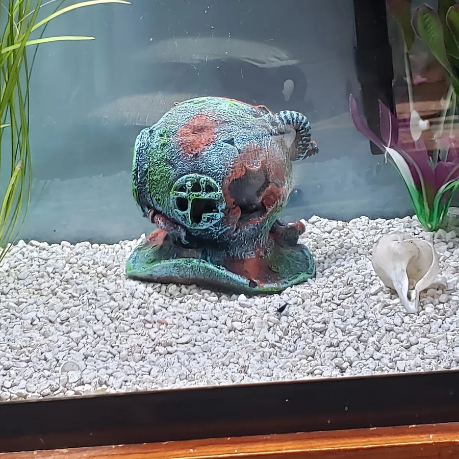 Diving Helmet Decoration Aquarium Ornament Fish Tank Landscape House Decor