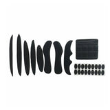9 X Universal Bicycle Bike Cycling Helmet Padding Kit Replacement Foam Pads Set - Front View