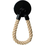 Black Wall Mounted Paper Towel Holder Hanging Roll Dispenser Kitchen Storage - Front View