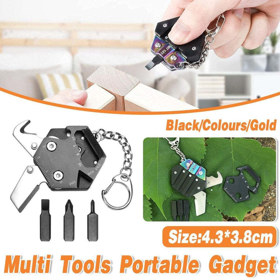 Multifunctional Hexagon Pocket Knife Outdoor Mini Tool Survival EDC Gear Kit - Multicolor