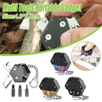 Multifunctional Hexagon Pocket Knife Outdoor Mini Tool Survival EDC Gear Kit - Gold
