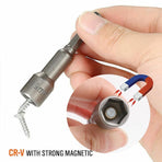 14 Pcs Magnetic Hex Socket Nut Driver Set, 1/4 Inch Hex Shank, 6-19mm