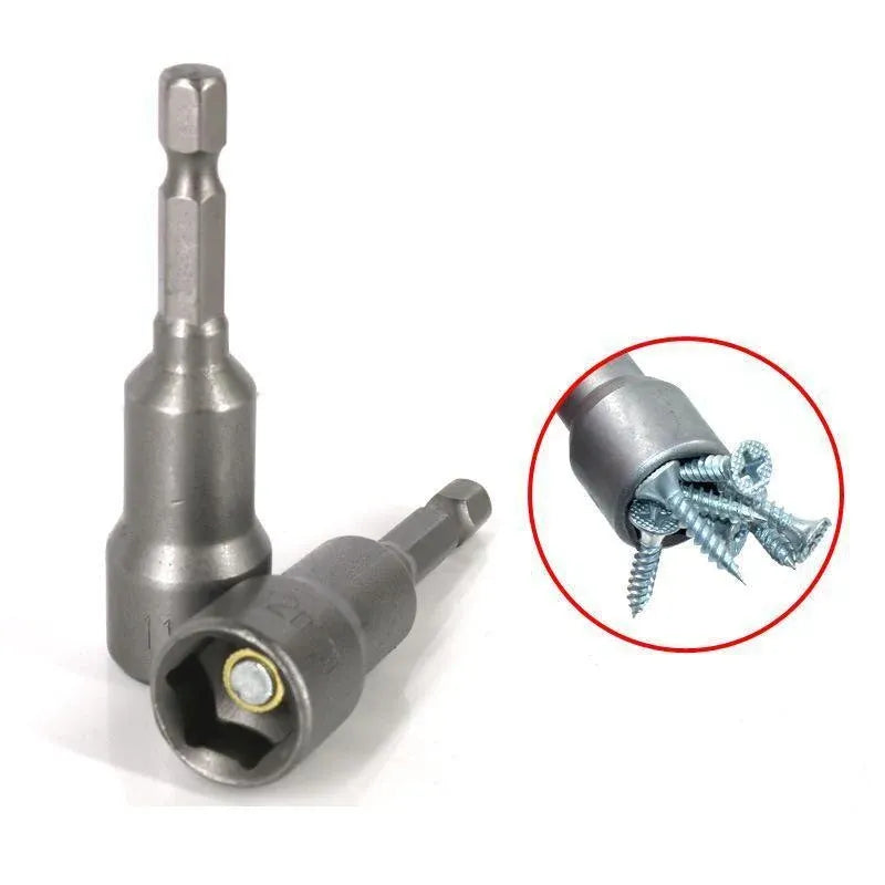 14 Pcs Magnetic Hex Socket Nut Driver Set, 1/4 Inch Hex Shank, 6-19mm