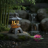 Zen Inspired Solar Pagoda Powered Outdoor Courtyard Decorative Lights Waterproof - Extra Image