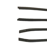 05-15 Toyota Hilux Double Cab Window Seals Rubber Weather Strip - Top-Down View