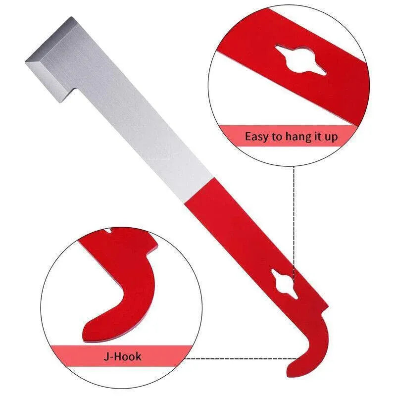 2X Stainless Steel Beekeeping Bee Hive Tools Hook Scraper J Shape Equipment Tool