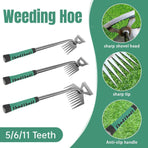 Garden Weeding Digging Tool Farm Household Hoe Durable Handheld Weeder Artifact - 11 teeth