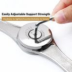 2 PCS Folding Lid Lift Up Stay Support Buffer Stop Hinge Silver With Soft-Close