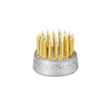 Round Flower Base Holder Spiky Frog Fixed Tool Floral Arrange For Ikebana Kenzan - 23mm - Rear View