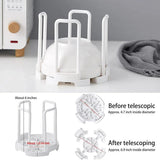 2pcs Kitchen Dish Drying Rack with Drainage Storage Cup Holder Organizer Stand - White - 45-Degree Angle