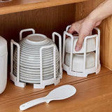 2pcs Kitchen Dish Drying Rack with Drainage Storage Cup Holder Organizer Stand - White - Extra Image