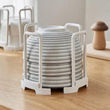 2pcs Kitchen Dish Drying Rack with Drainage Storage Cup Holder Organizer Stand - White - Extra Image