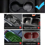 Car Multi Cup Holder Mug Holder Vehicle Drink Holder Organiser for Travel Use - Rear View