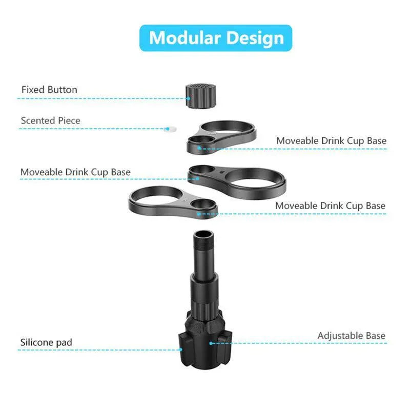 Car Multi Cup Holder Mug Holder Vehicle Drink Holder Organiser for Travel Use